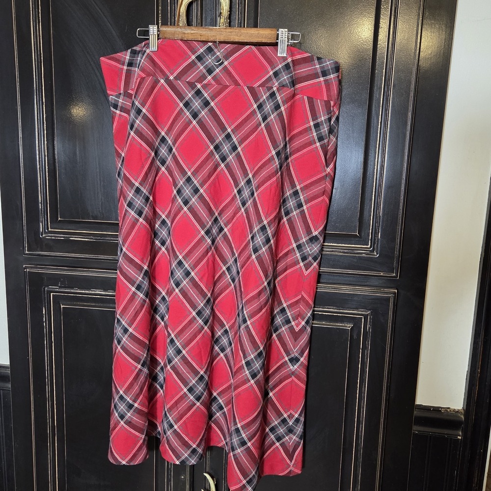 Vintage Covington Size 18 Plaid Skirt, Fall, Christams, Holidays,Preppy